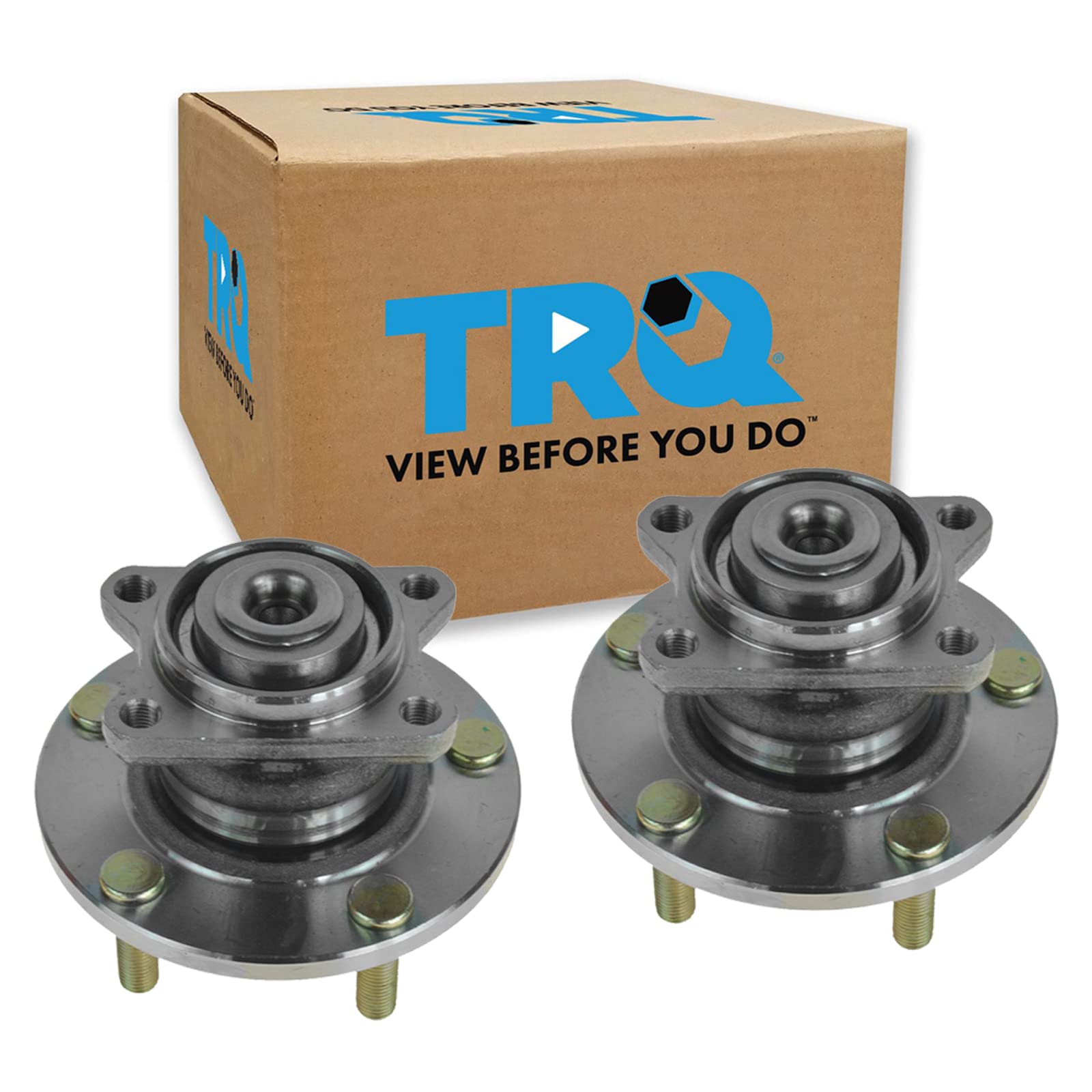 Trq Rear Wheel Hub Bearings Assembly Set Compatible With 2005 Mitsubishi Eclipse 2004-2008 Galant