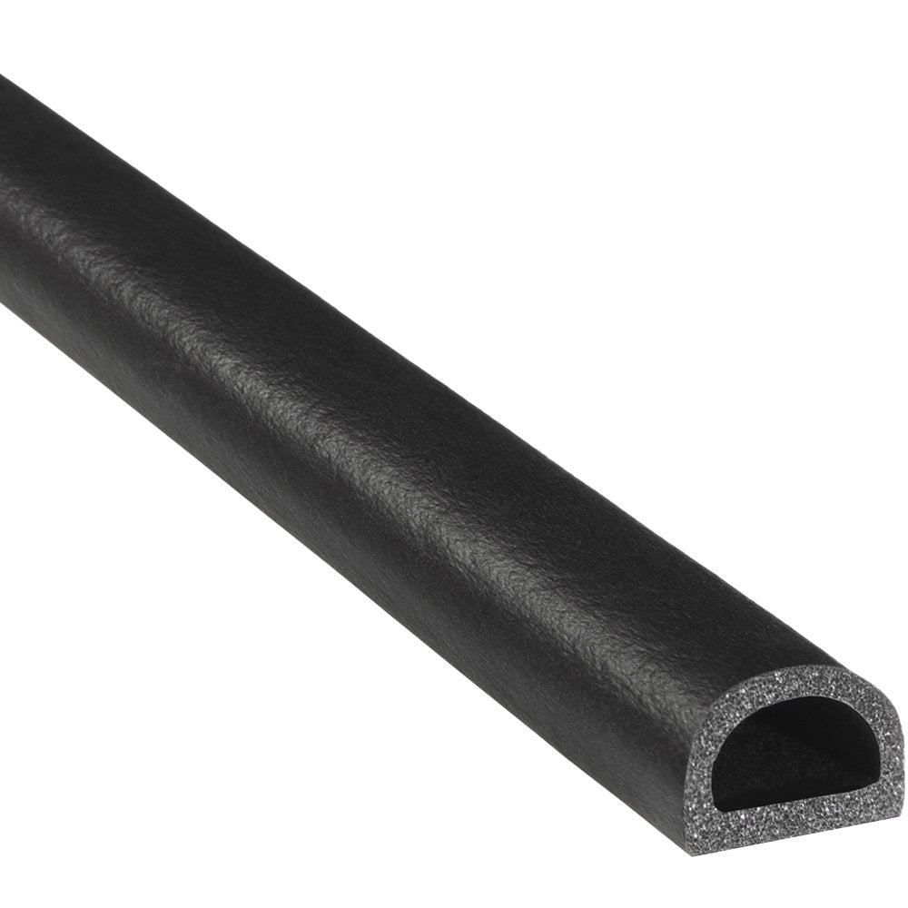 Trim-Lok D-Shaped Rubber Seal - .562    Height.75    Width, 25 Length - Epdm Foam Seal With Ht (General Acrylic) Pressure Sensit