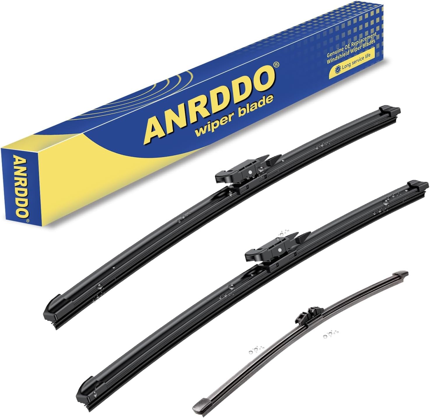 3 Wipers Replacement For Ford Edge 2015 2016 2017 2018 2019 2020 2021 2022 2023 Original Equipment Windshield Wiper Blades Set 2