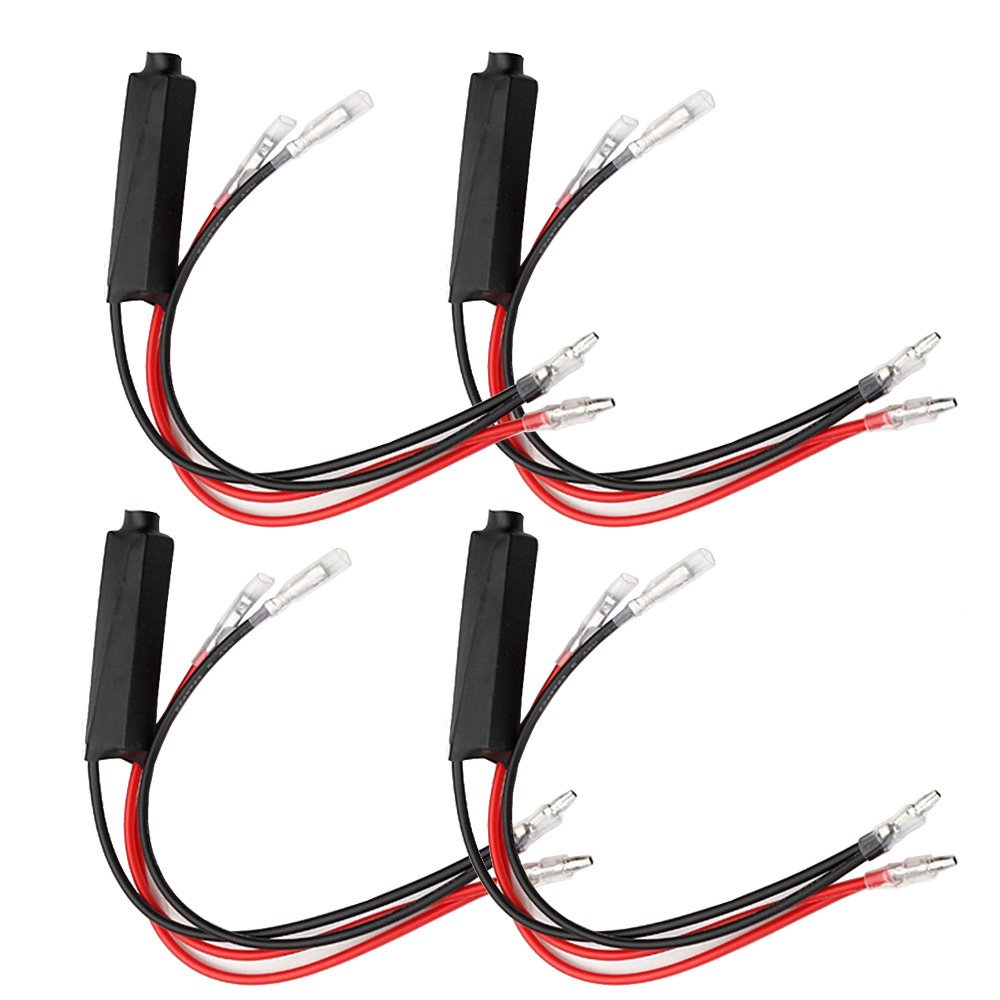 Esupport 4 X Universal 12V Motorcycle Turn Signal Led Load Resistor Flash Blinker Fix Error