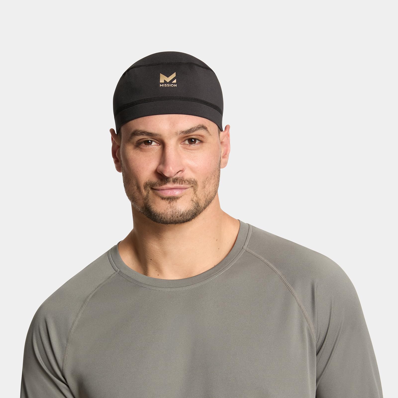 Mission Cooling Helmet Liner, Black - Lightweight & Breathable - Cools Up To 2 Hours - Upf 50 Sun Protection - Machine Washable