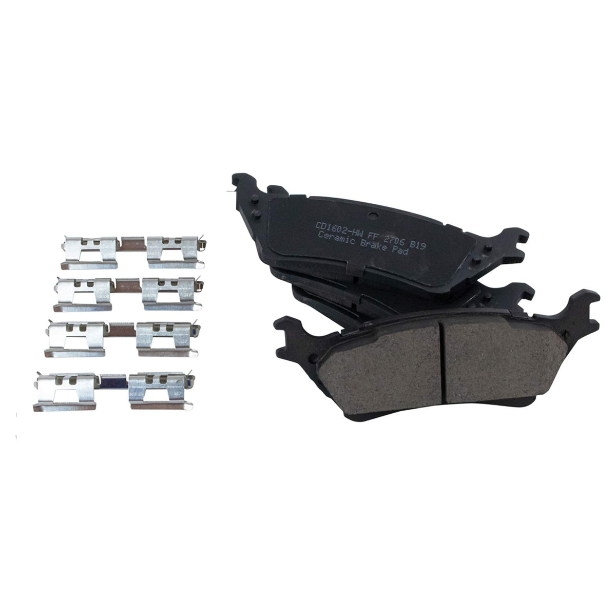 TRQ Rear Brake Pads Ceramic Compatible with 2012-2020 Ford F-150