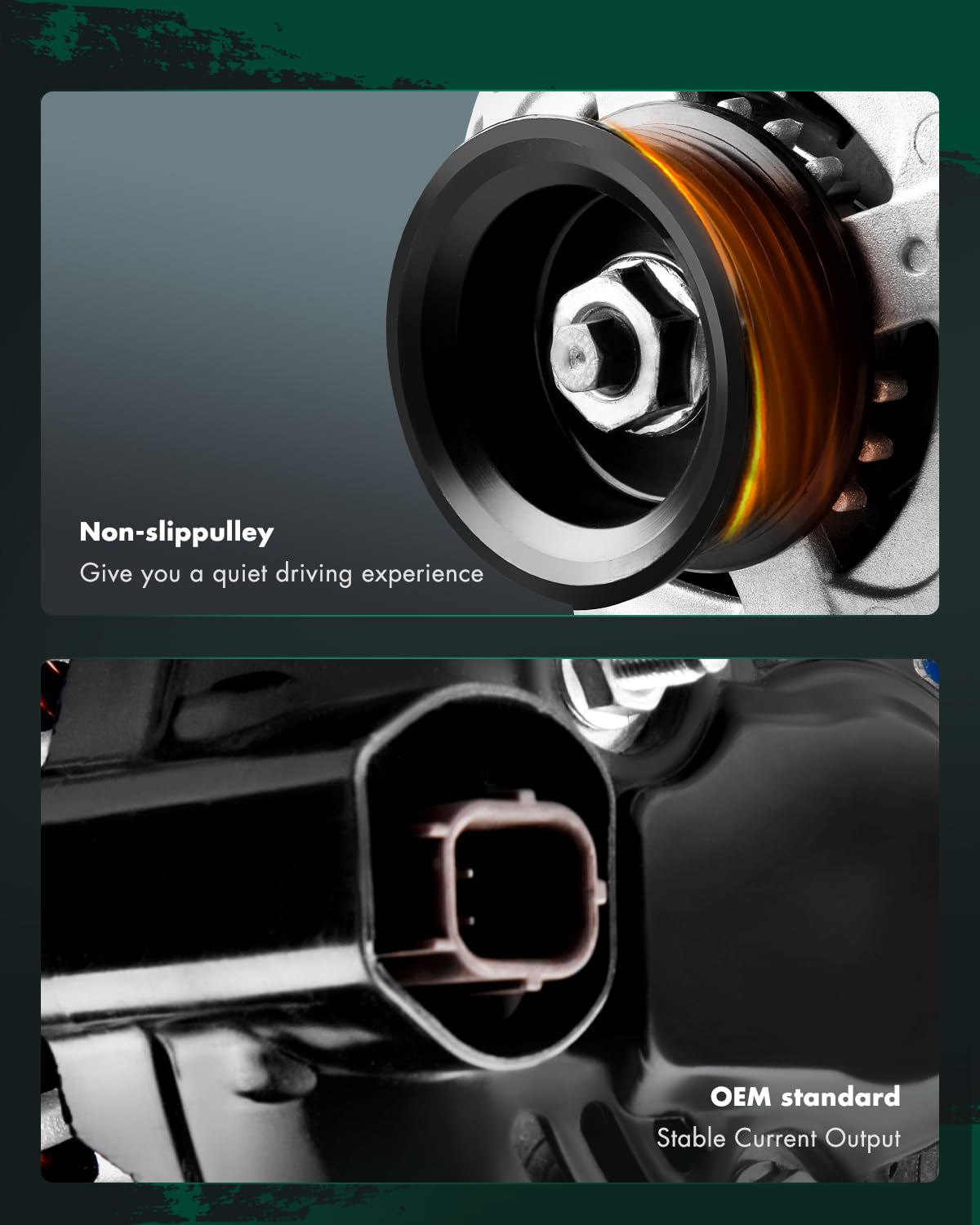 SCITOO Alternators 130A CW 11392 fit Honda Accord 3.5L 2008 2009 2010 2011 2012 S6 12V 130Amp CW 6-Groove Pulley AND0483 VND0483