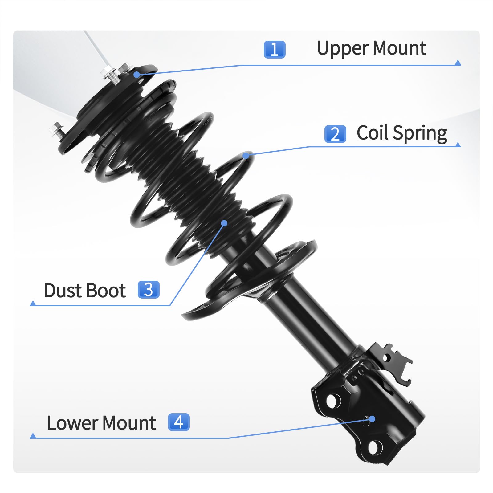 Yitamotor Front Complete Strut Quick Struts Assembly Compatible With 2008-2015 Scion Xb