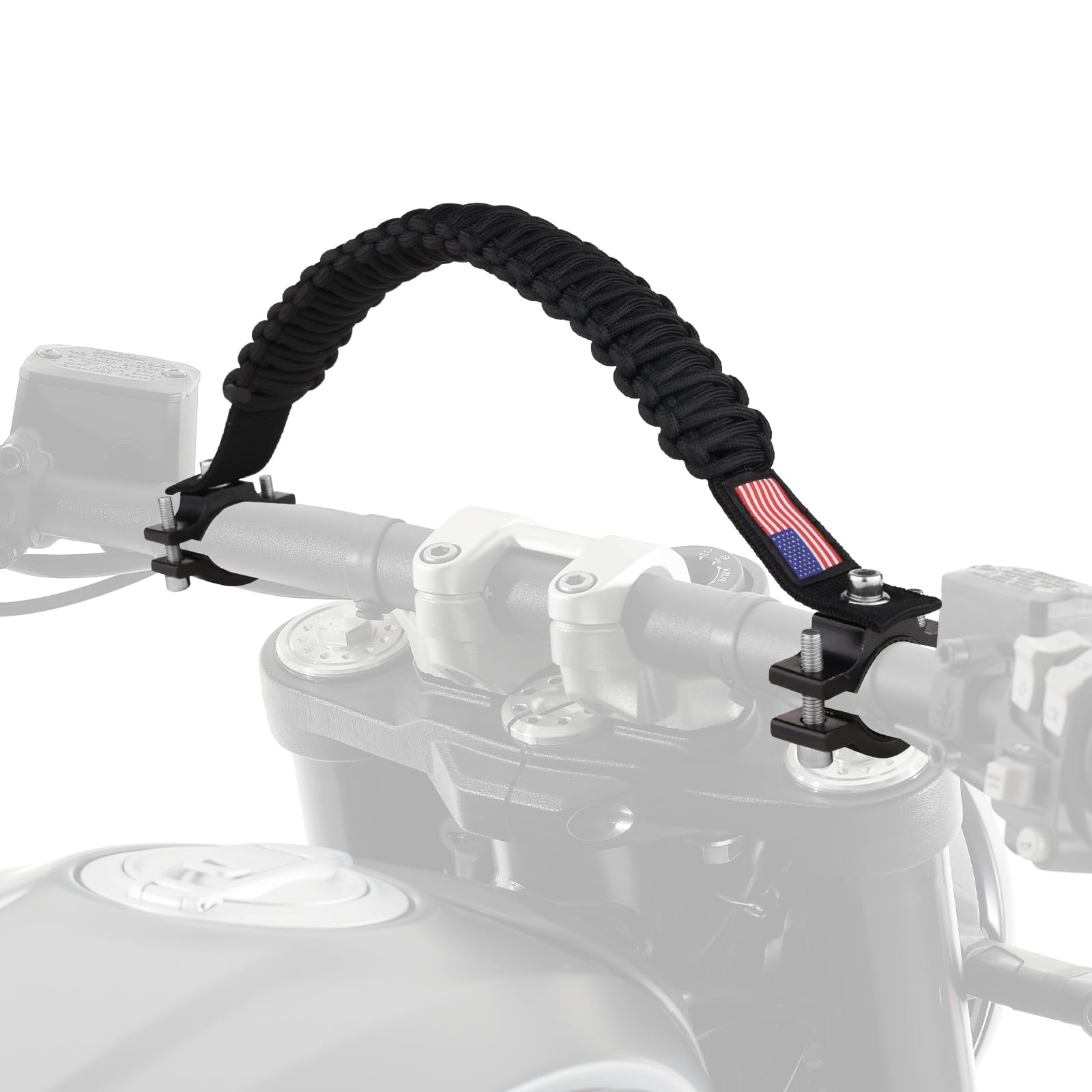 ATV Grab Strap, Sturdy Safety Motocycle Grab Strap Universal for 0.75-1.37 Inch Handelbar Paracord Grip Handle for Kids Compatib