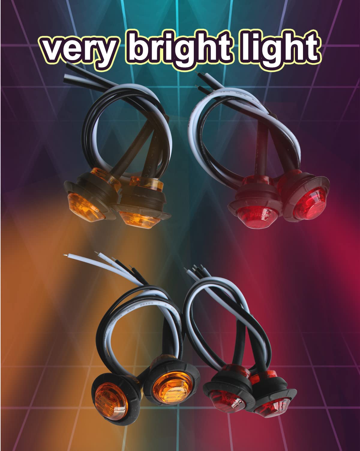 Turn Signal Rocker Switch UTV Turn Signal Kit with Turn Signal Rocker Switch Compatible with Golf Cart Can Am Cfmoto Pioneer Pol