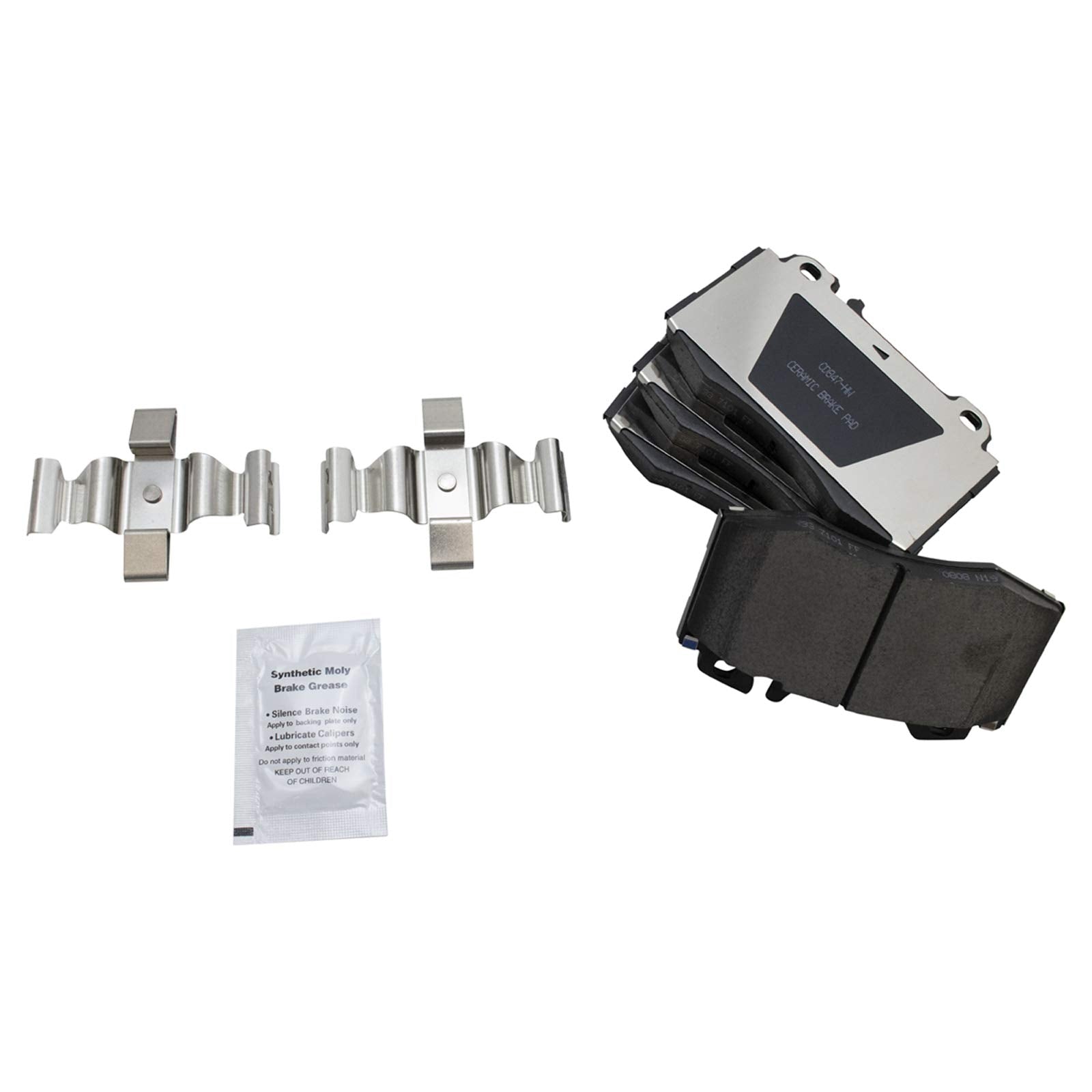 Trq Front Brake Pad & Rotor Kit Brake Pads Brake Rotor Ceramic Compatible With 2003-2006 Mercedes-Benz Cl500 S430 S500