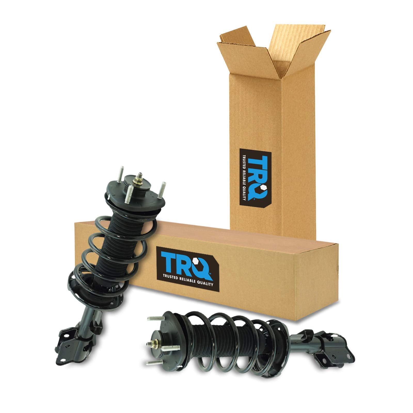 Trq Front Strut & Coil Spring Assembly Set Driver & Passenger Sides Compatible With 11-17 Honda Odyssey
