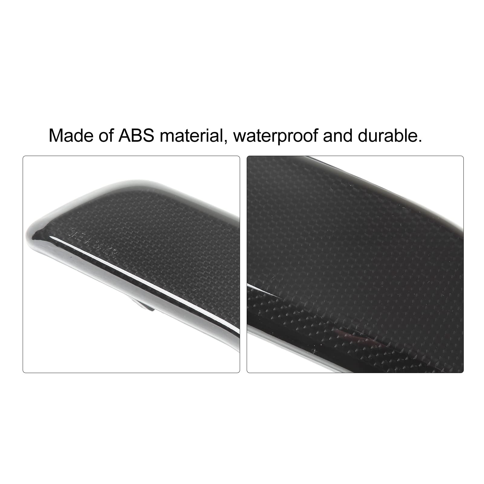 Aramox Rear Bumper Reflector, Left Right Rear Bumper Reflector Smoky Black 68105145Ac Replacement For Jeep Cherokee Kl 2014-2018