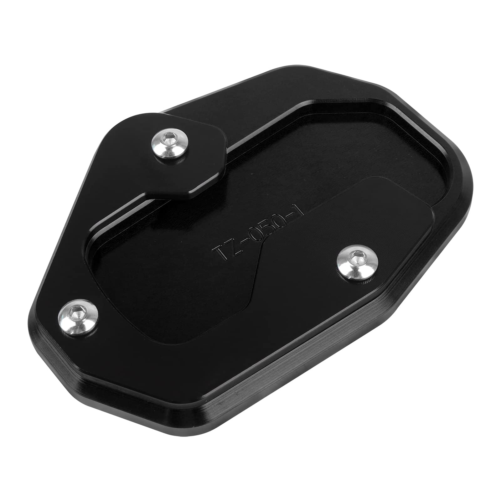 Worldmotop Motorcycle Kickstand Pad Enlarger Extension Side Stand Plate Pad Compatible With Harley Pan America 1250 1250S Ra1250 S 2021 2022 2023 2024(Black)