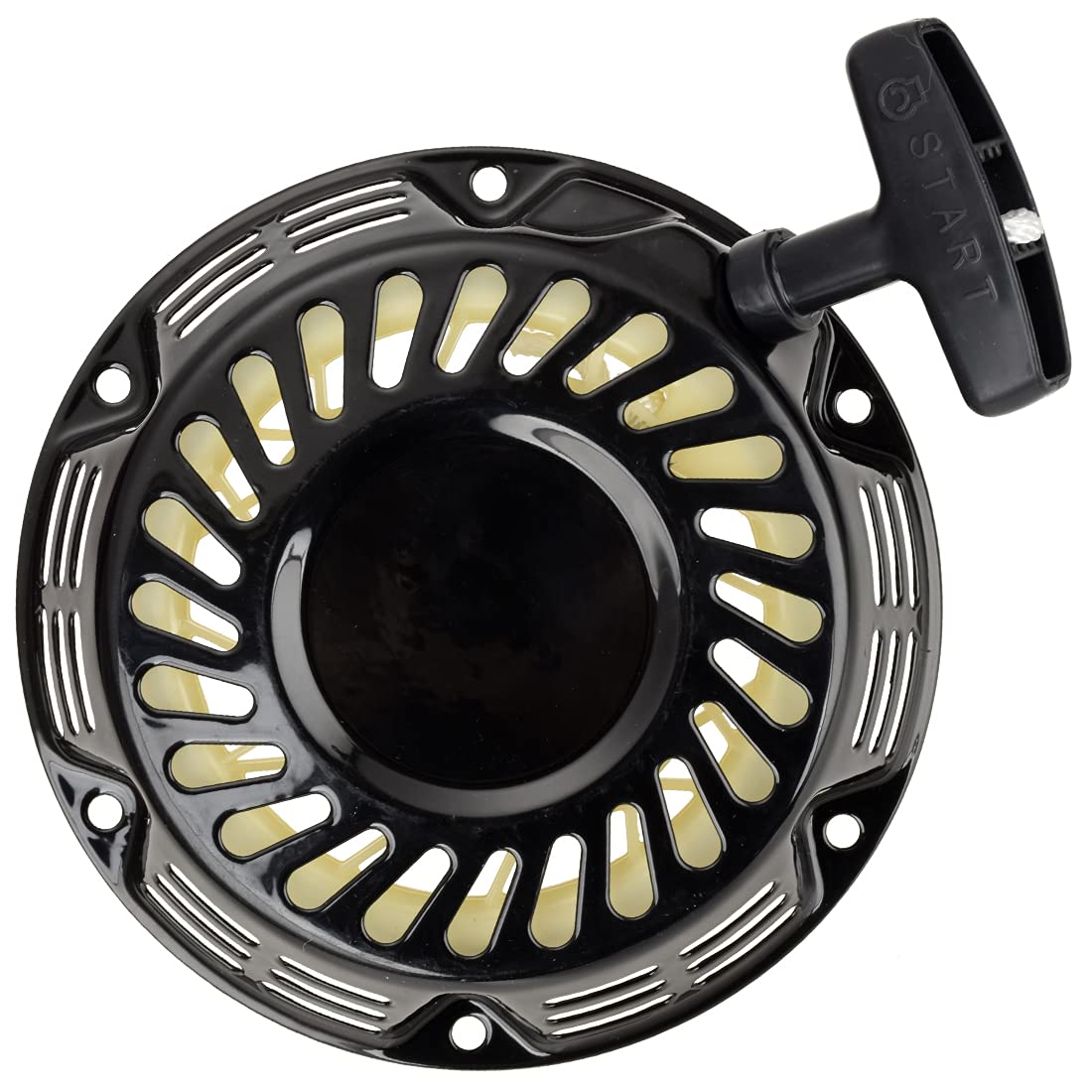 Fvrito Pull Recoil Start Spark Plug For 196Cc 5.5Hp 6.5Hp Coleman Bt200X Ct200U Trail Ct200U-Ex Motovox Mbx20 Mb200 Baja Mb200 Predator 212Cc Mini Bike Motor Hammerhead 80T Trailmaster Go Kart Black