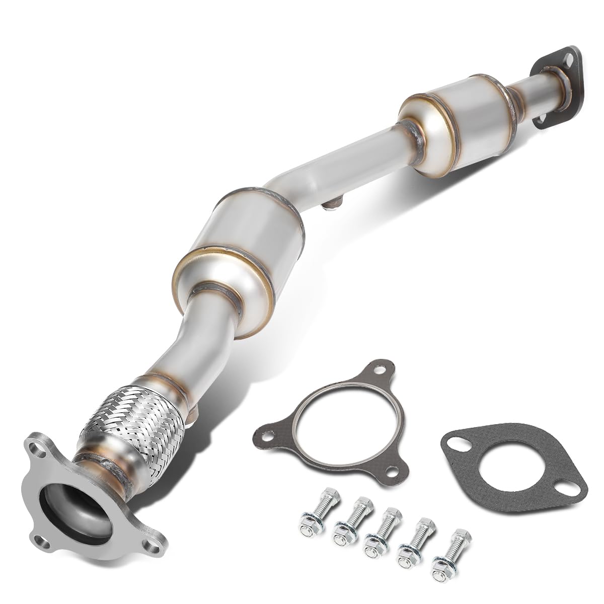 DNA MOTORING Catalytic Converter Exhaust Pipe Compatible with Chevy GMC Isuzu S10 Pickup Sonoma Hombre 2.2L 96-03, OE Style, EPA