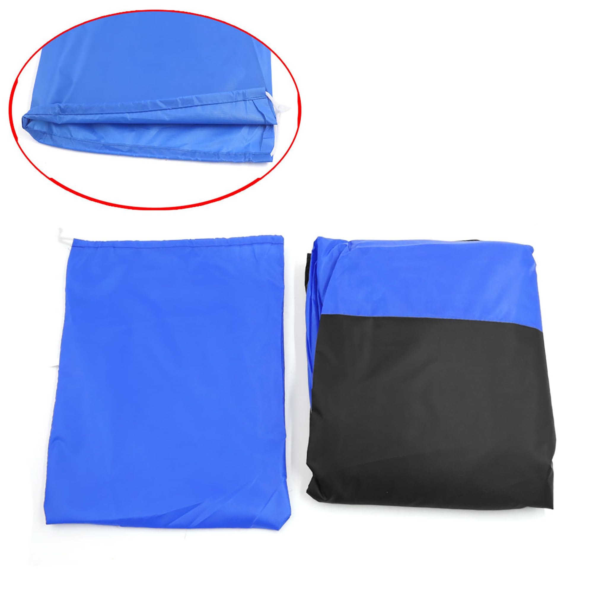 Uxcell L 190T Rain Dust Motorcycle Cover Blue&Black Outdoor 86Inch For Harley Davidson