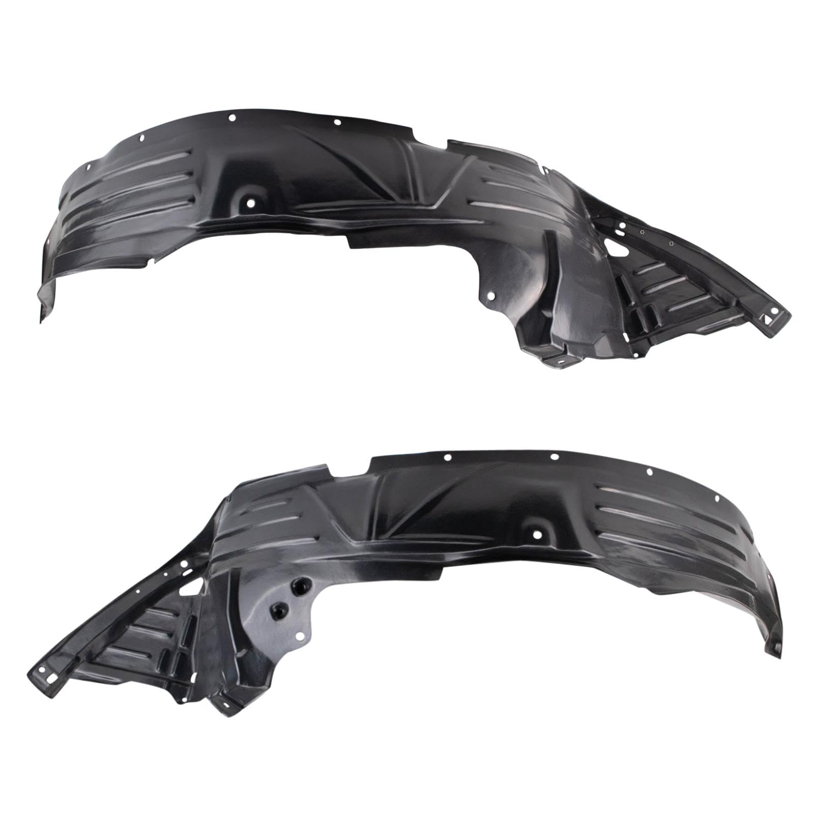 Trq Front Inner Fender Liner Set Compatible With 2007-2008 Honda Element Ho1248129 Ho1249123