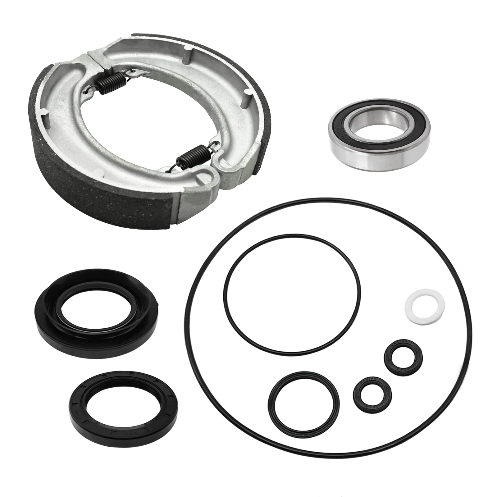 Rear Brake Drum Shoes Bearing Seals Kit For Honda Trx300 Fourtrax 300 1988-2000