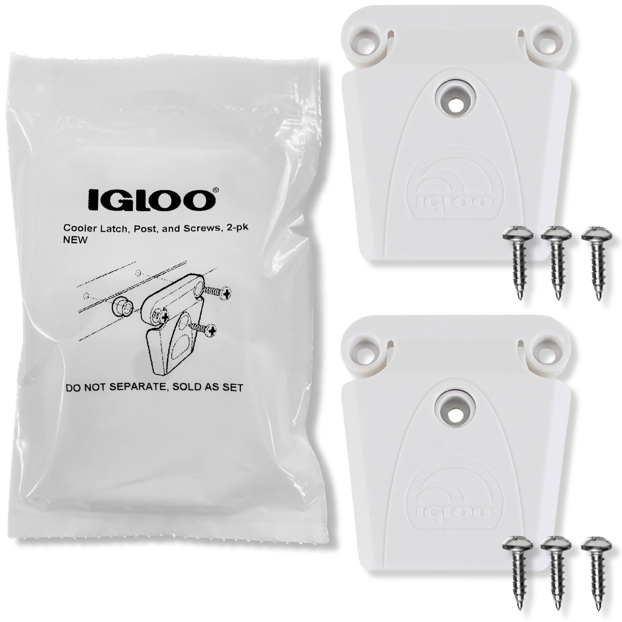 Igloo Set Of 2 Cooler Latch Posts & Screws (Part #24013)