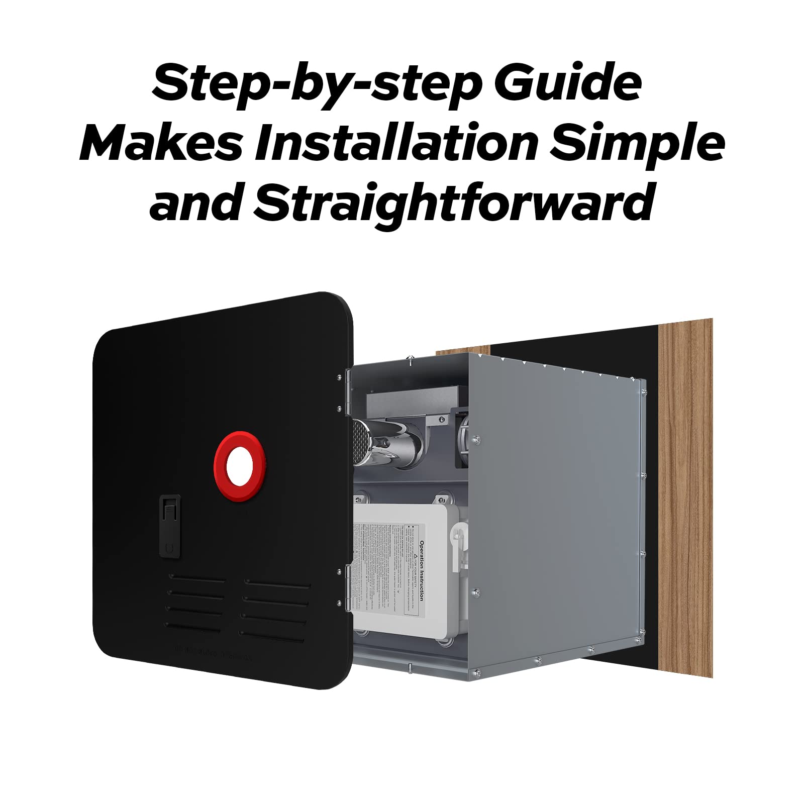 FOGATTI 18 x 18 Inches RV Water Heater Black Door ONLY. Door kit for FOGATTI RV Water Heaters, Galvanized Steel