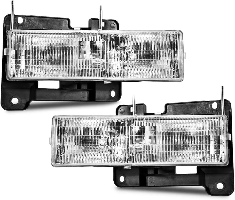 EPIC LIGHTING OE Spec-B Replacement Halogen Headlights Assembly Compatible with CHEVROLET 92-00 BLAZER - Pair