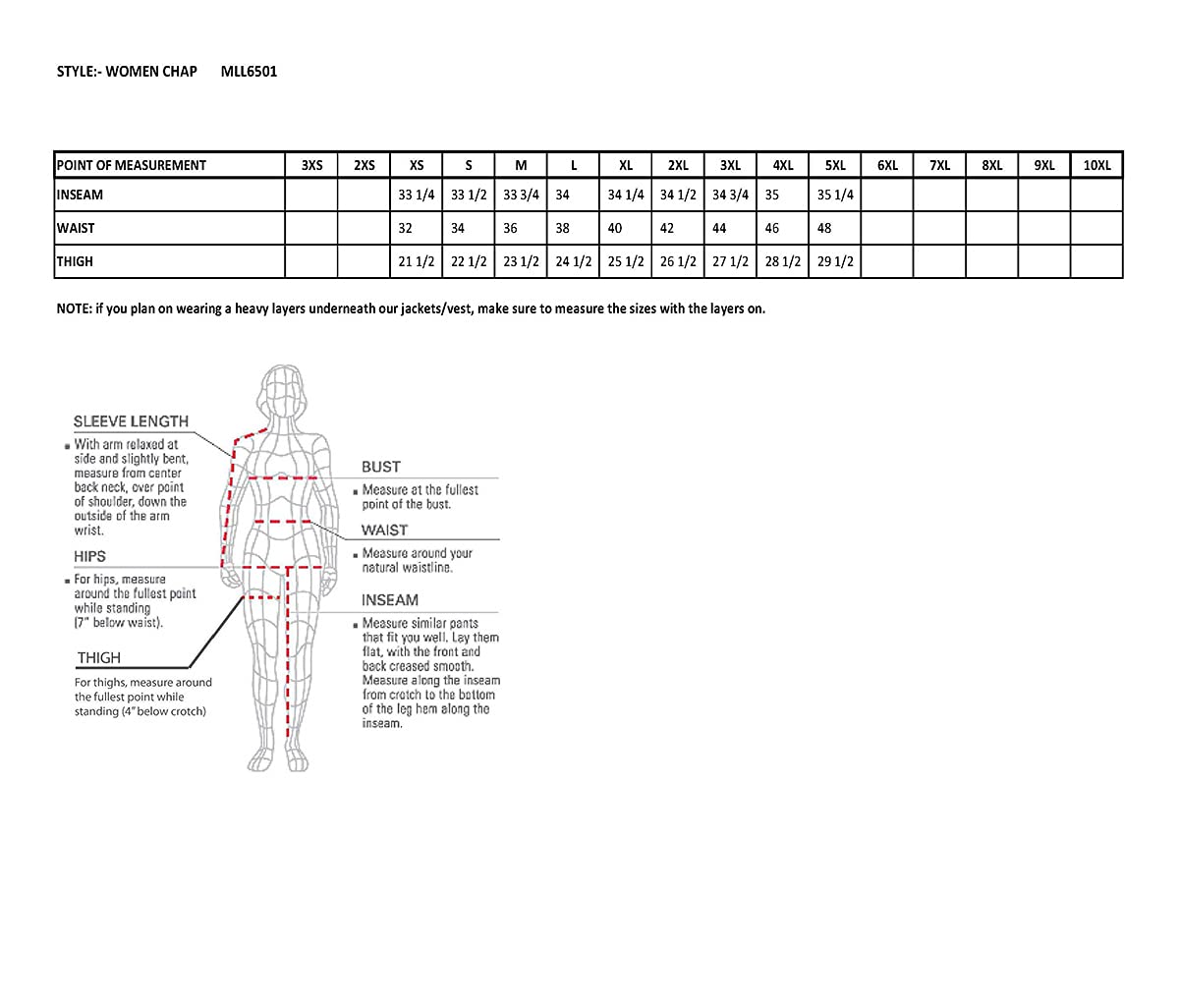 Milwaukee Leather Chaps For Women Black Lightweight Goat Skin- Crinkled Stripes Reflective Motorcycle Chap- Mll6501-5X-Large