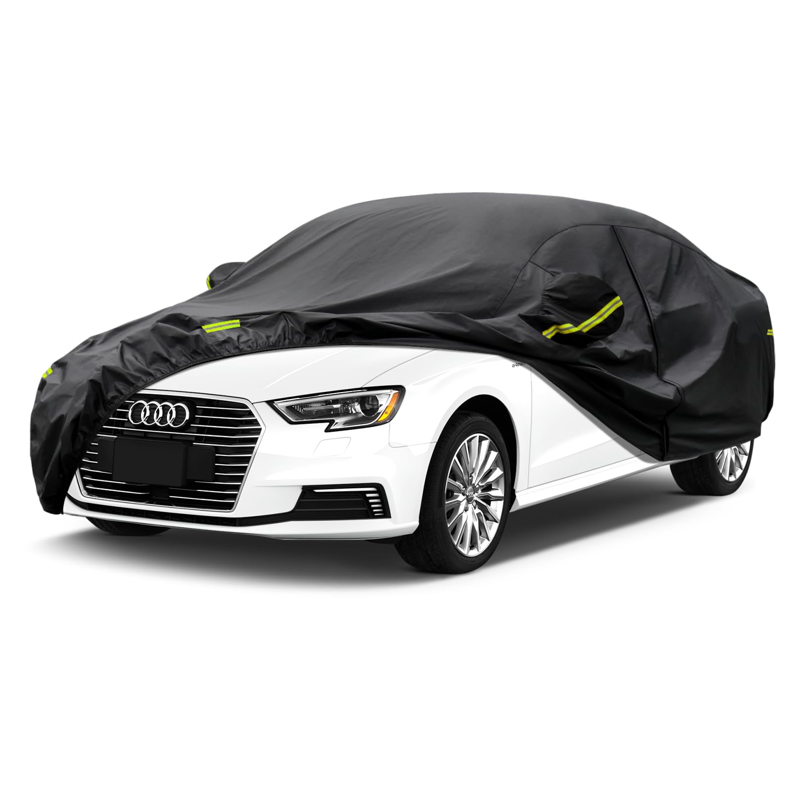 Kaugung 7 Layers Hatchback Car Cover Custom Fit Audi A3 Sportback From 2012 To 2025, Waterproof All Weather Resistant Outdoor In