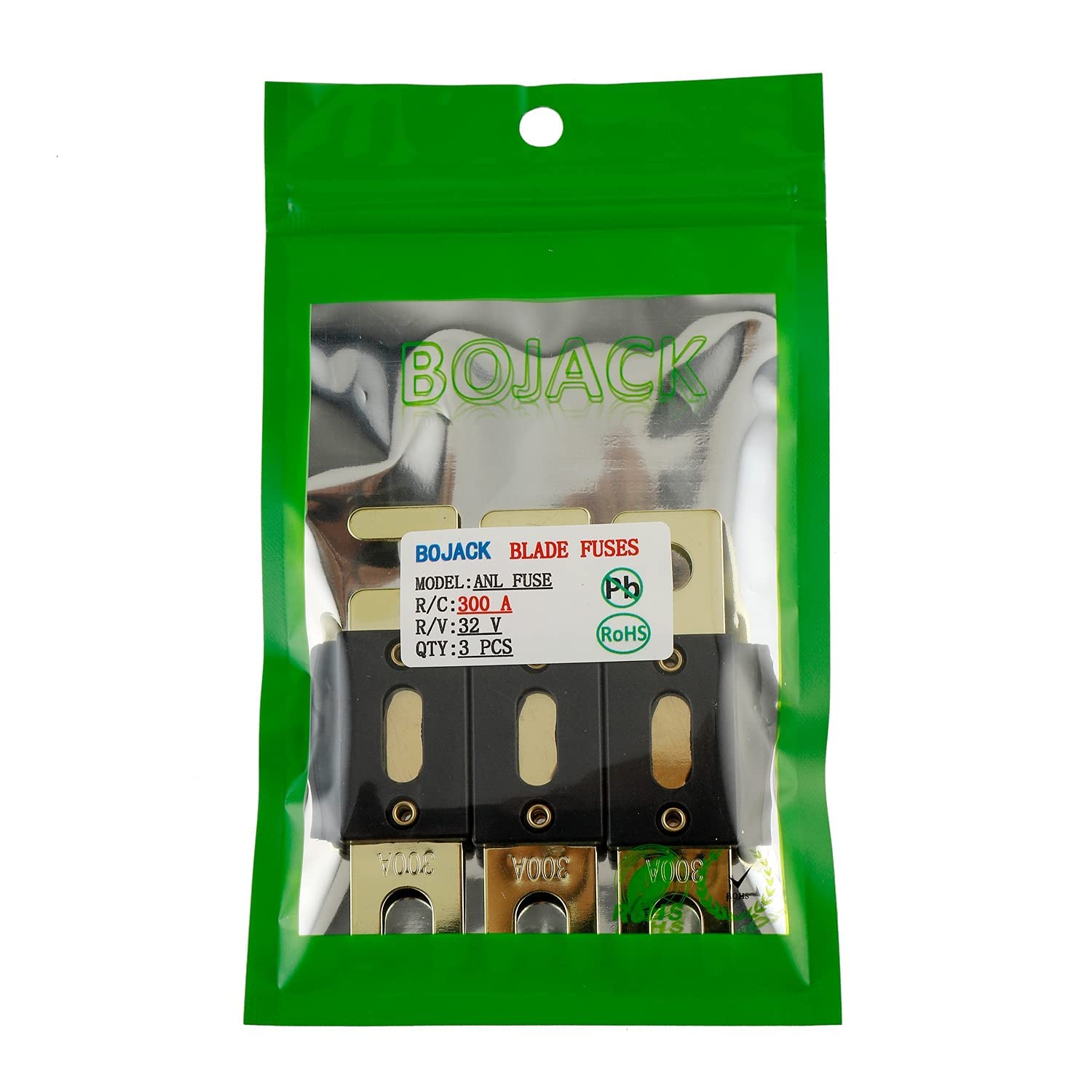 Bojack 300 Amp 32 Vdc Anl Blade Fuse For Car Audio And Video System (Pack Of 3)