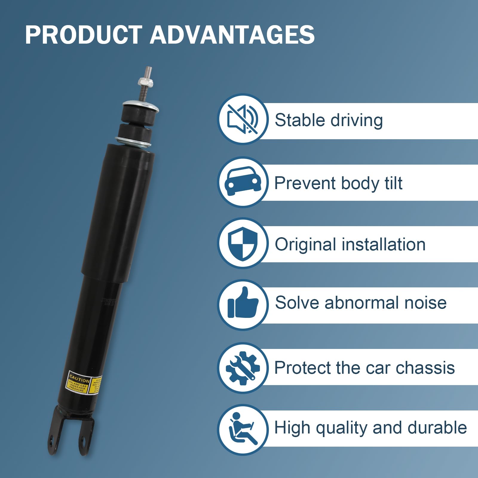DICMIC Front Air Strut Shock Absorber Compatible with 2002-2006 Cadillac Escalade Chevrolet Avalanche Suburban Tahoe GMC Yukon R