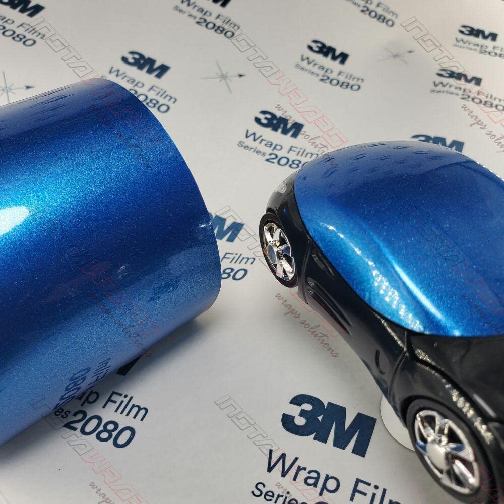 3M 1080 G227 Gloss Blue Metallic 5Ft X 1Ft (5 Sq/Ft) Car Wrap Vinyl Film