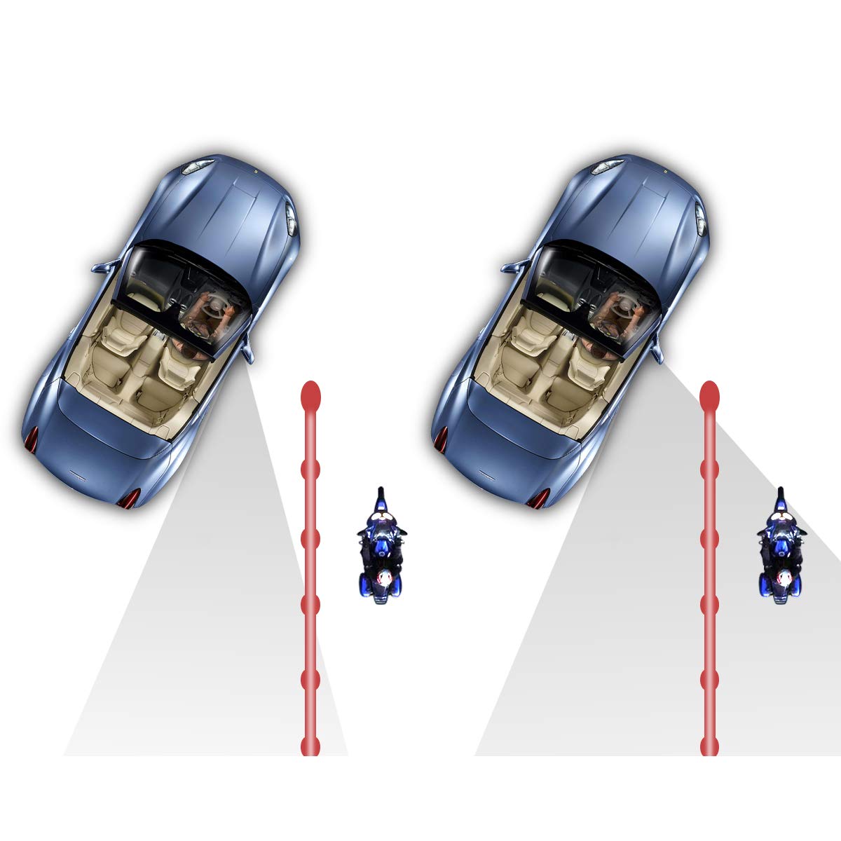 Pomfw Blind Spot Mirror, 2 Inch Rearview Convex Side Mirrors For Cars Suv Truck Van Stick On 3M Adhesive, Rear View Hd Glass Fra