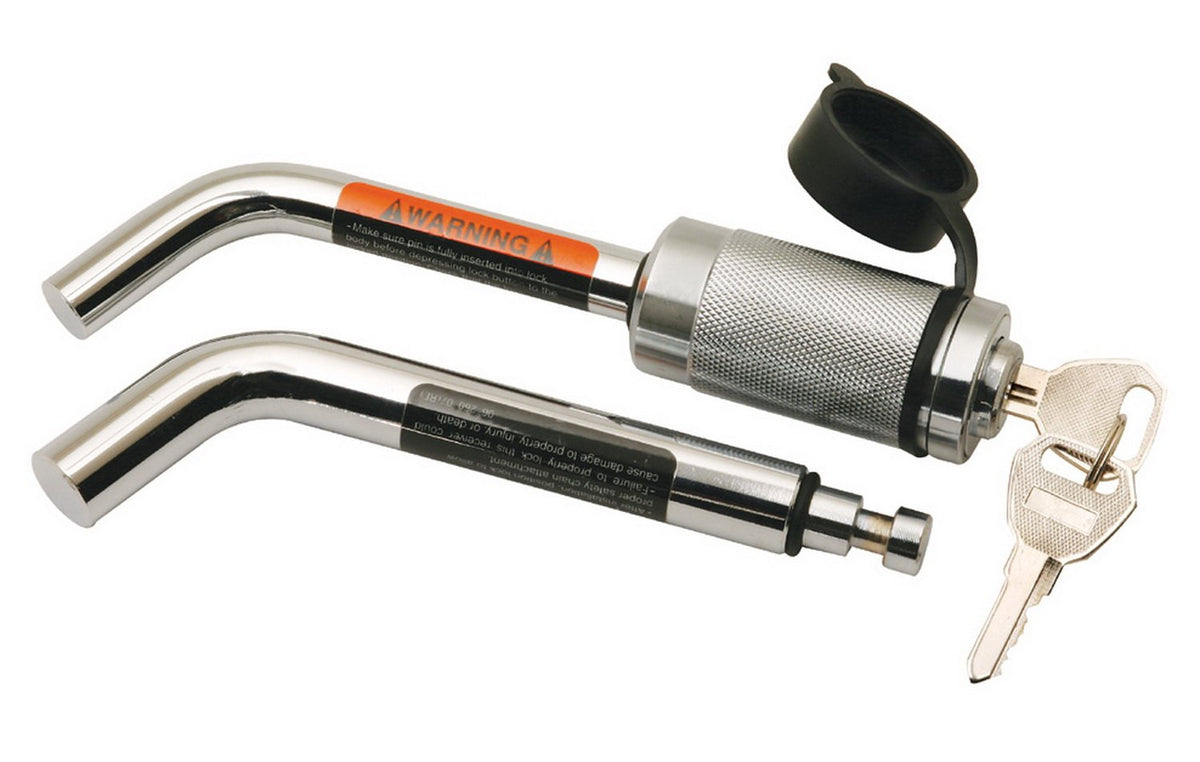 Reese Towpower 7006000 Chrome Plated Dual Bent Pin Receiver Lock,Silver