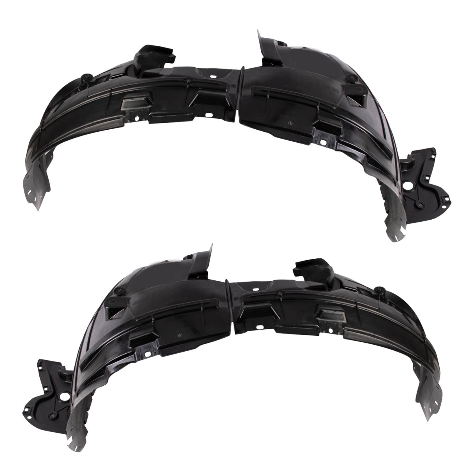 Trq Front Inner Fender Liner Set Compatible With 2017-2018 Nissan Rogue Ni1248158 Ni1249135
