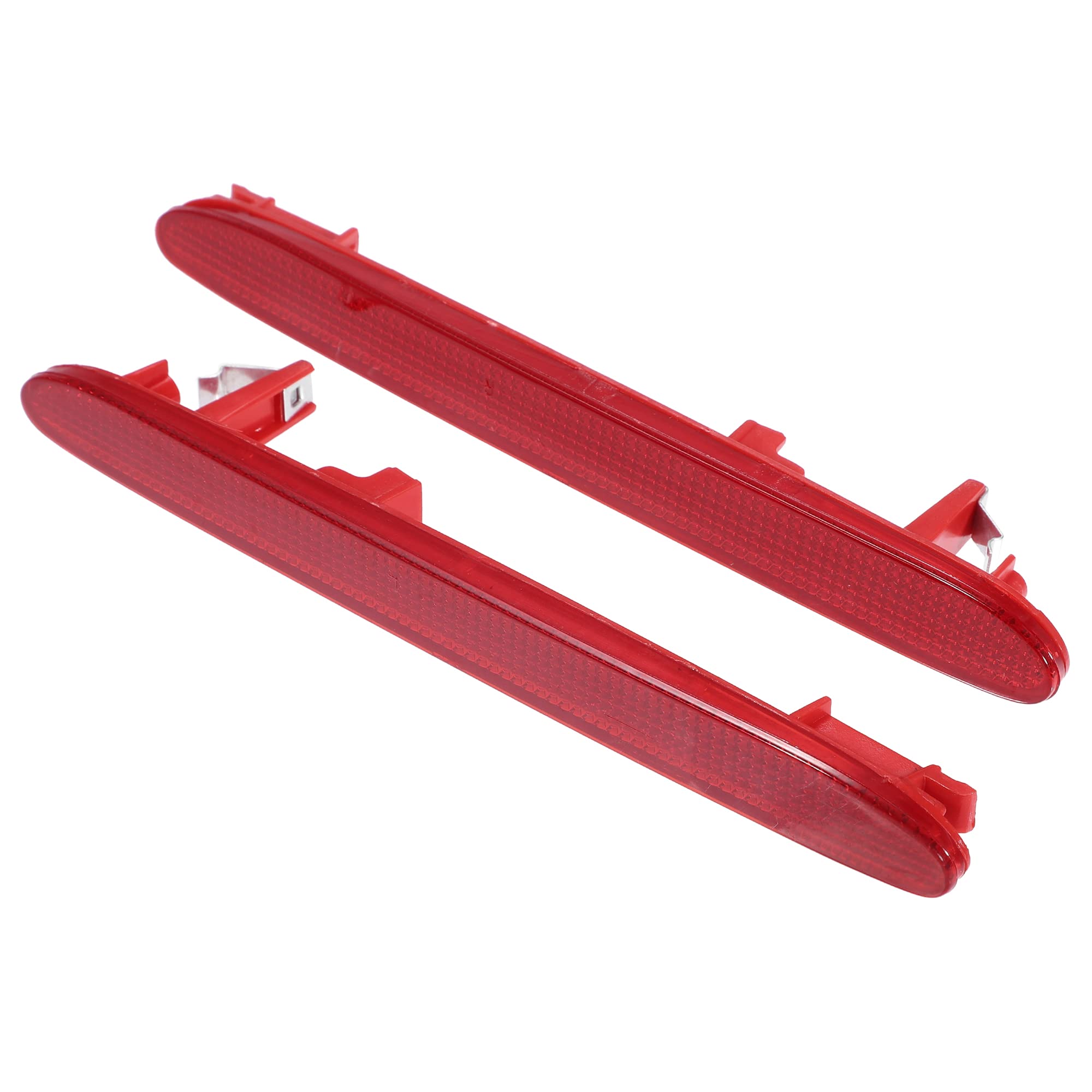 A ABSOPRO Car Rear Left Right Bumper Reflector 33555-SEA-013 33505-SEA-013 for Honda CR-V EX LX SE 2005-2006 Plastic Red (Set of