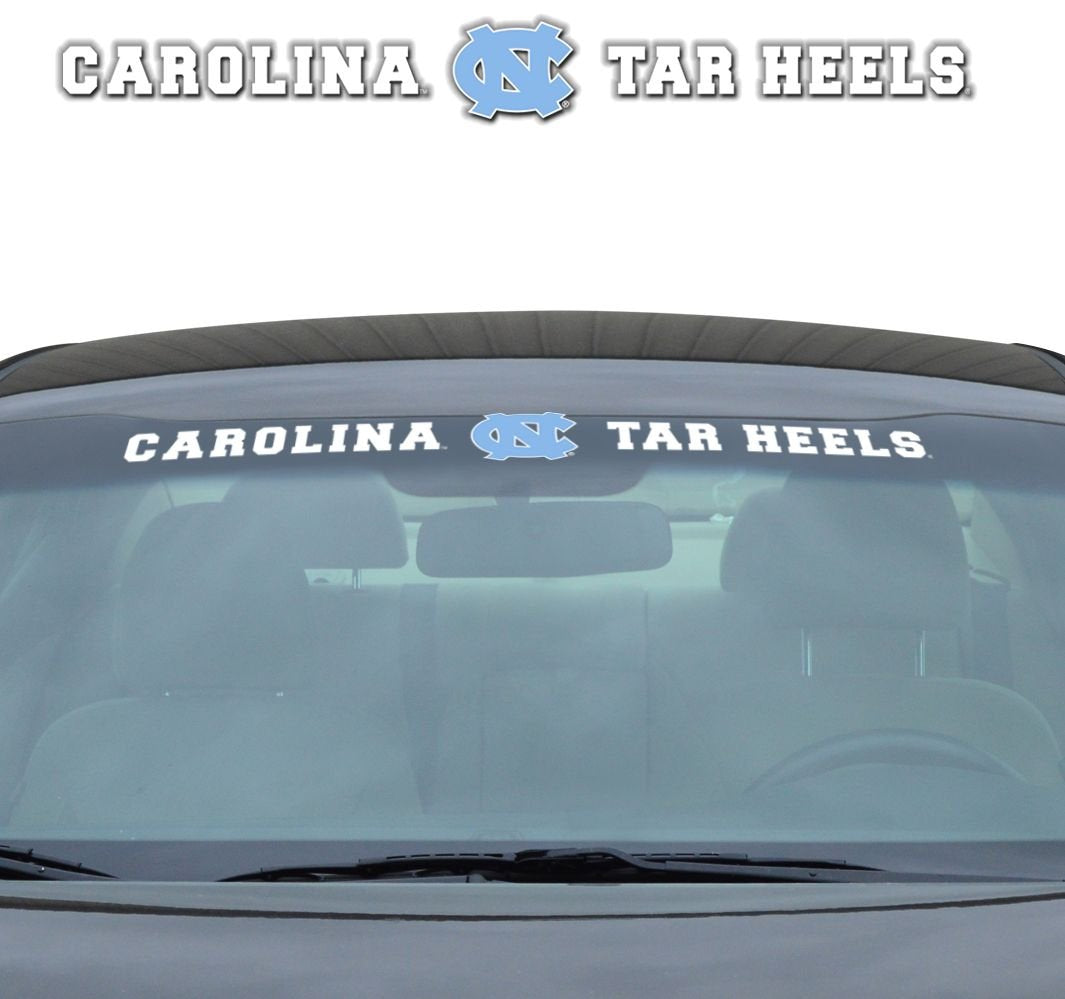 Fanmats University Of North Carolina - Chapel Hill Sun Stripe Windshield Decal 3.25 In. X 34 In.