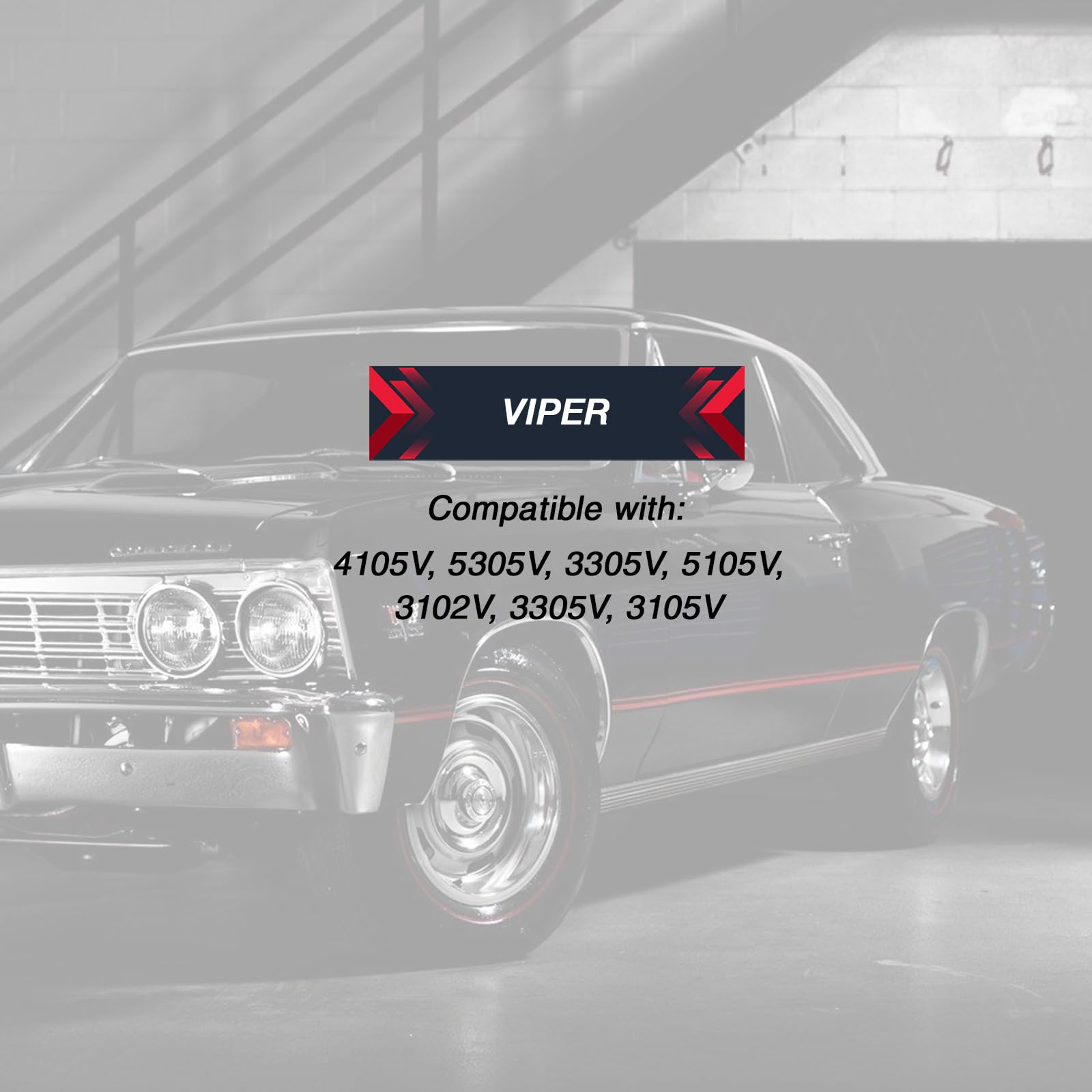 Usaremote Keyless Entry Remote Car Key Fob 4-Button Replacement Shell Case For Viper Alarm Security System (7146V, 4105V, 5305V,