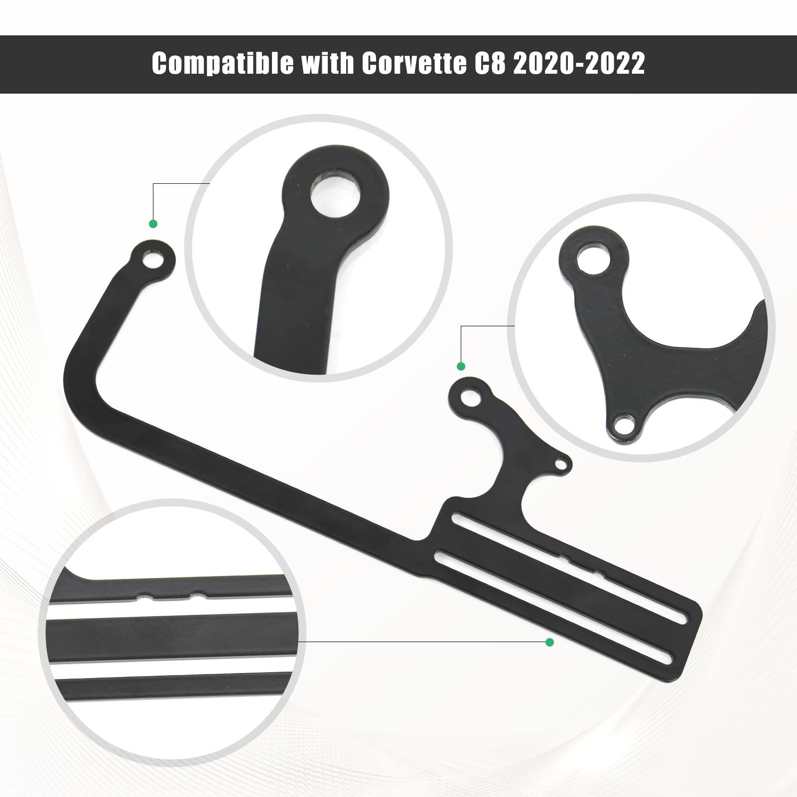 Ryanstar Racing 304147 Carburetor Throttle Cable Mount Ez-Efi Cable Mount Kit Compatible Th350 C10 700R4, Automatic Transmission Tv Cables Transmissions Throttle Bracket