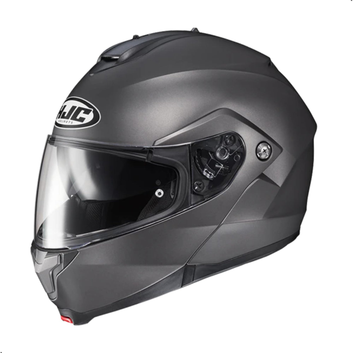 Hjc C91 Solid Modular Motorcycle Helmet With Hj-17 Pinlock Shield, Dot Approved(Semi Flat Titanium, Large)