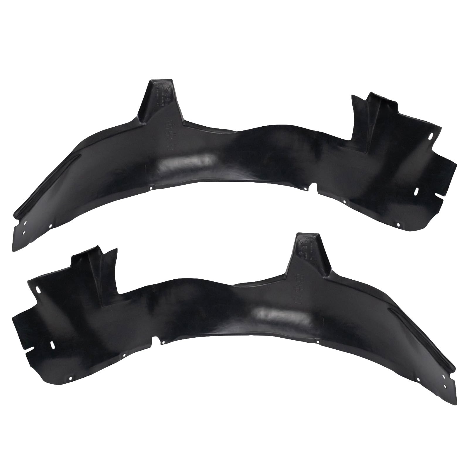 Trq Front Inner Fender Liner Set Compatible With 2005-2008 Buick Lacrosse Gm1250109 Gm1251109