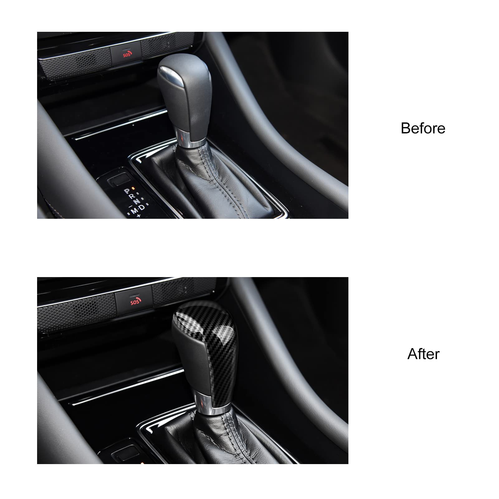 ANFOKAS for Mazda 3 6 CX-5 CX-3 CX-9 Accessories Car Auto Gear Shift Knob Cover Trim Cap Gear Panel Gears Interior Decoration St