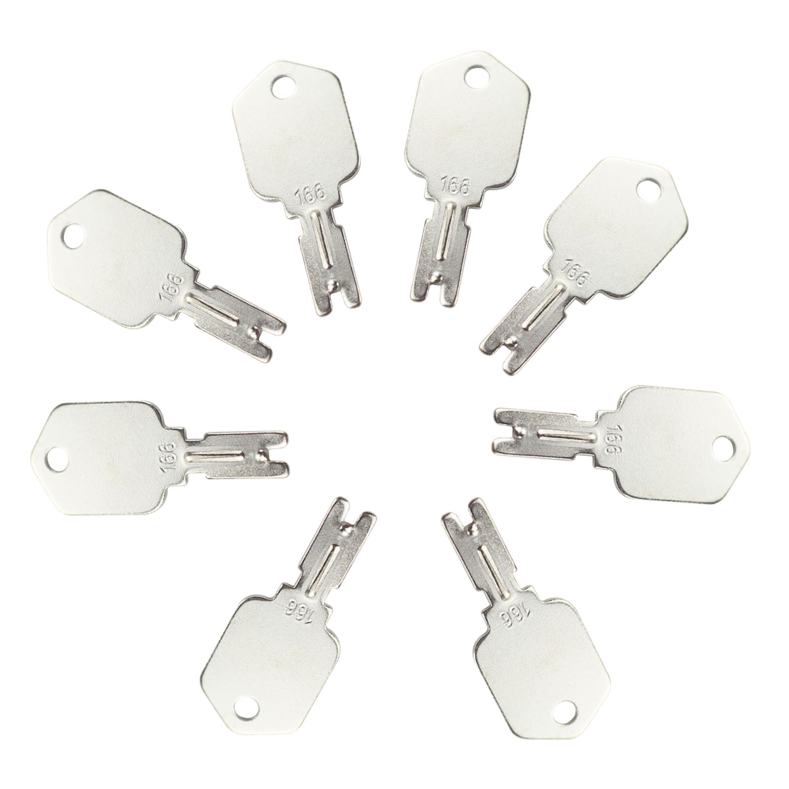 8 Pack 166 Hyster Forklift Key Hyster Heavy Equipment Keys Compatible With Yale Komatsu Crown Gehl Gradall