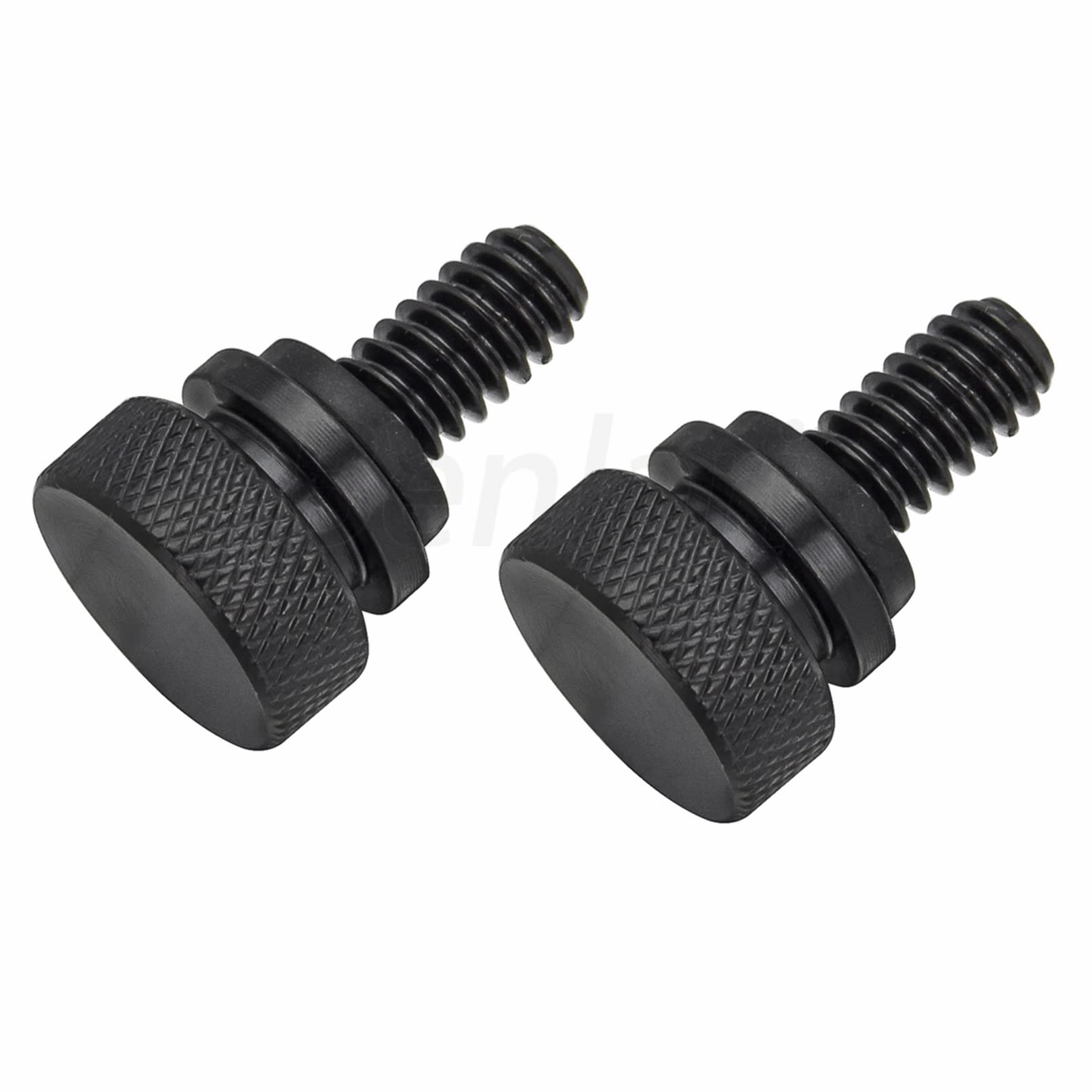 Benlari Seat Bolt Screw Black Stainless Steel Fender Seat Bolts 1/4''-20 Thread Compatible For Harley Davidson Sportster Touring