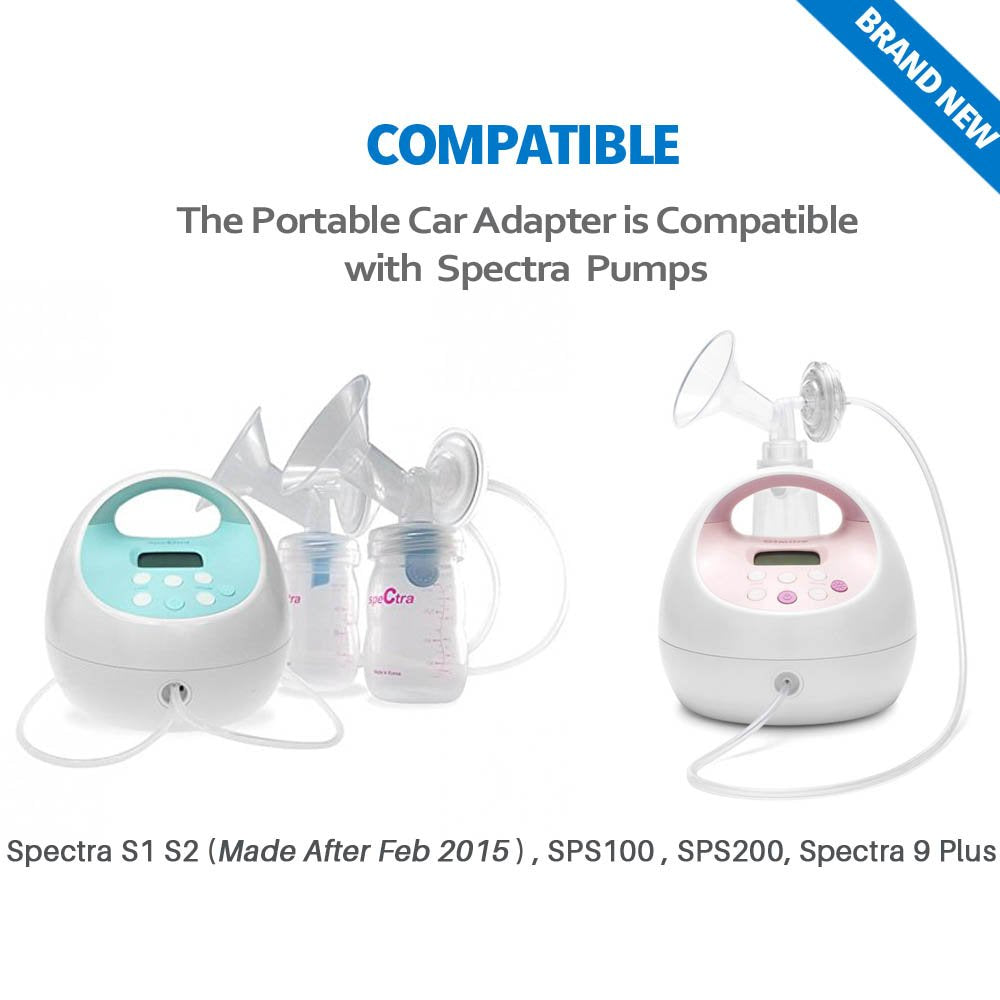 12 Volt Car Vehicle Lighter Adapter For Spectra S1, S2 Breast Pump - Replacement Power Adapter For Spectra S1,S2 Pumps Made Afte