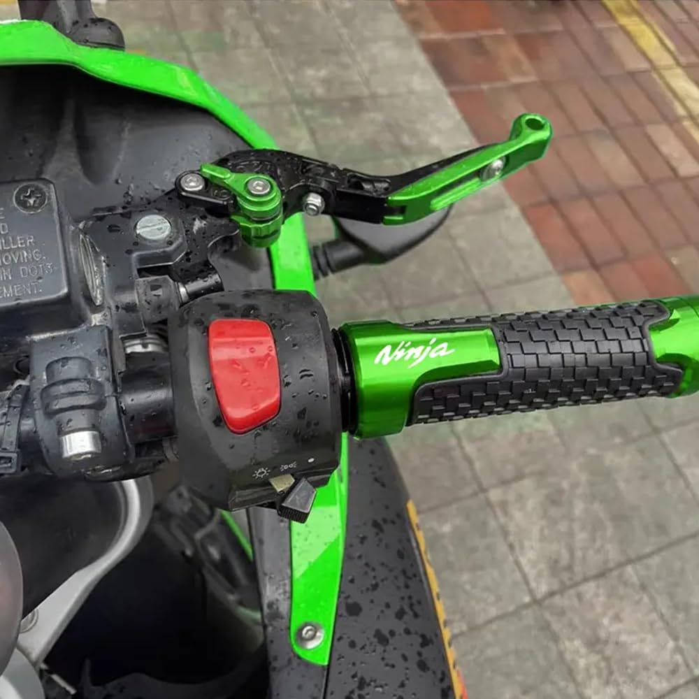 ZYAKOMO 7/8 22mm Aluminum Motorcycle Handlebar Grips Fit for Kawasaki Ninja 650 Ninja 400 Ninja 1000 2017-2023 2024 Ninja 500