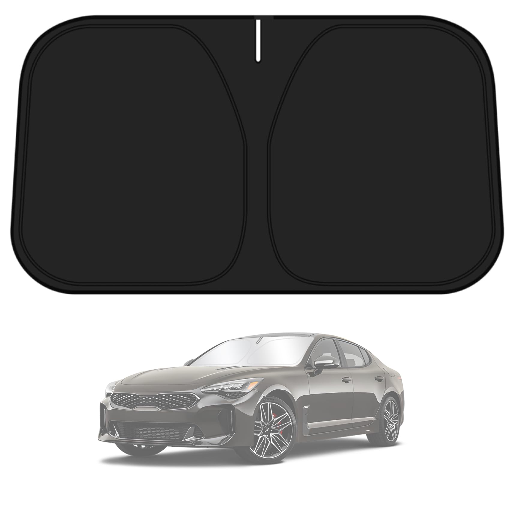 D-Lumina Windshield Sun Shade For 2018-2023 Kia Stinger Accessories, Front Window Sunshade Sun Visor Protector Block Uv Rays Hea