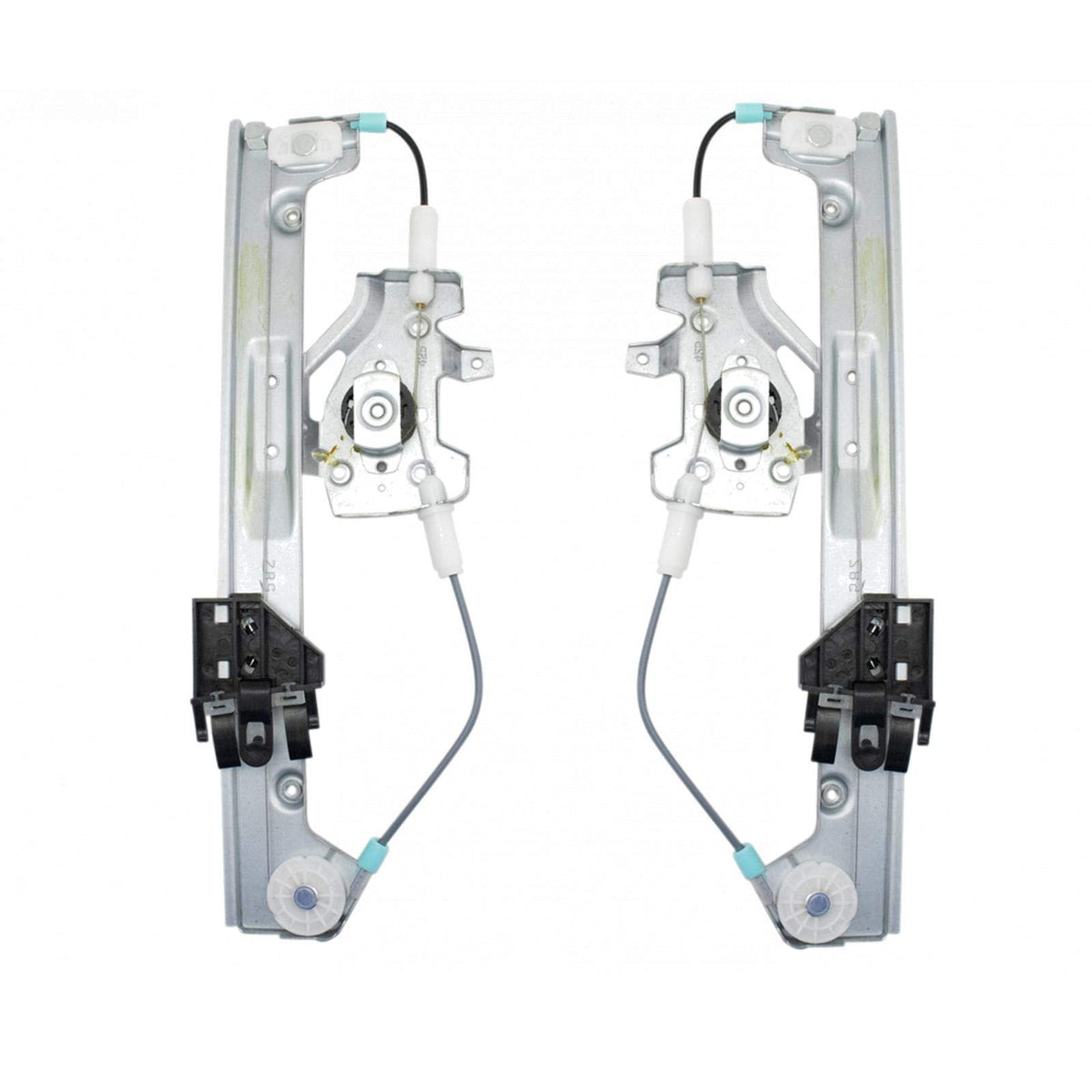 Trq Rear Power Window Regulator Set Compatible With 2000-2007 Ford Focus