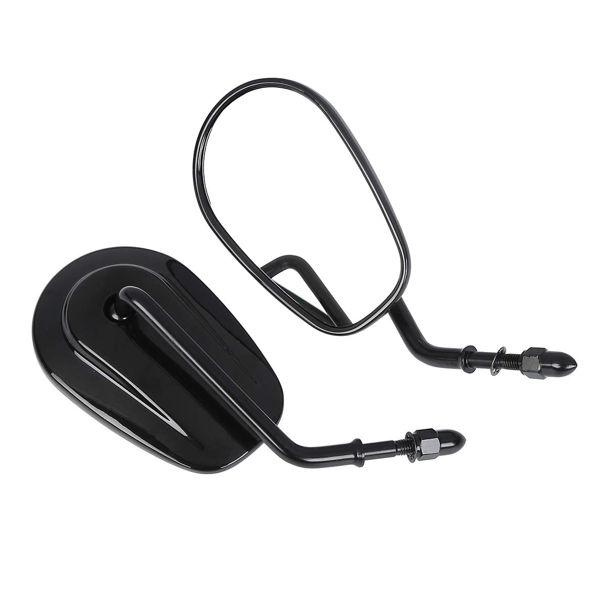 Slmoto Rear View Mirrors Muscle Led Turn Signals Light Motorcycle Rear View Mirrors Fit For Harley Davidson Vrscf 2009-2017 Vrsc