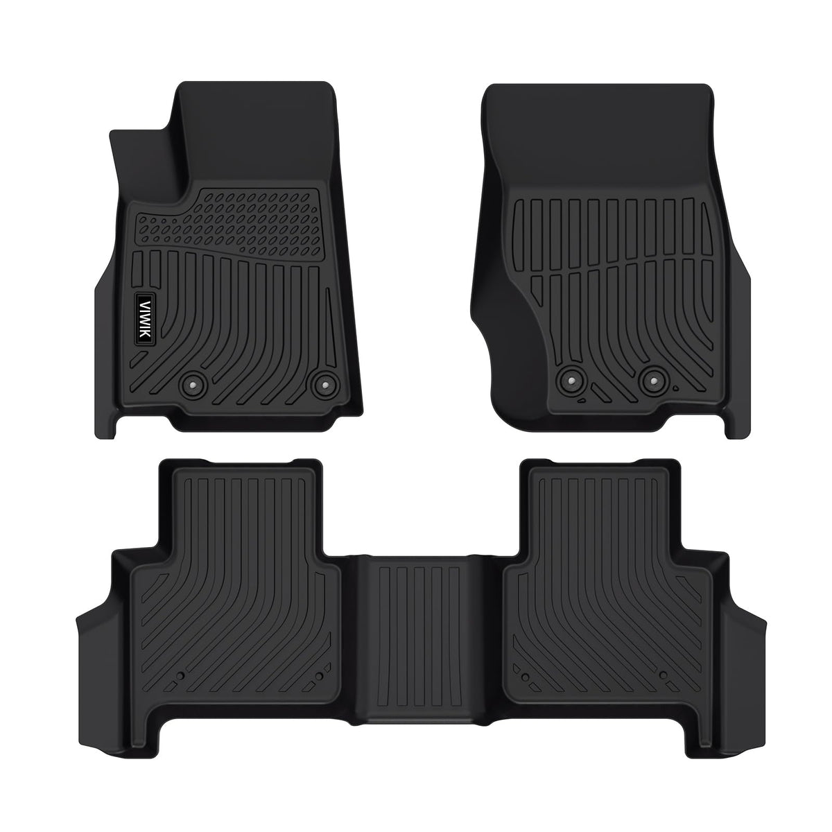 Viwik Car Floor Mats For Jeep Grand Cherokee (Non L) 2022-2024, Automotive All Weather Custom Floor Liners, Tpe Rubber Car Mats