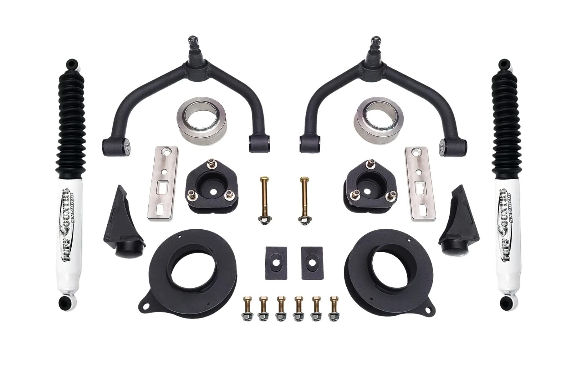 Tuff Country 4' Lift Kit With Ball Joint Upper Control Arms And Shocks Compatible With/Replacement For Dodge Ram 1500 2019-2022 Compatible With/Replacement 34119Kn 5 Lug