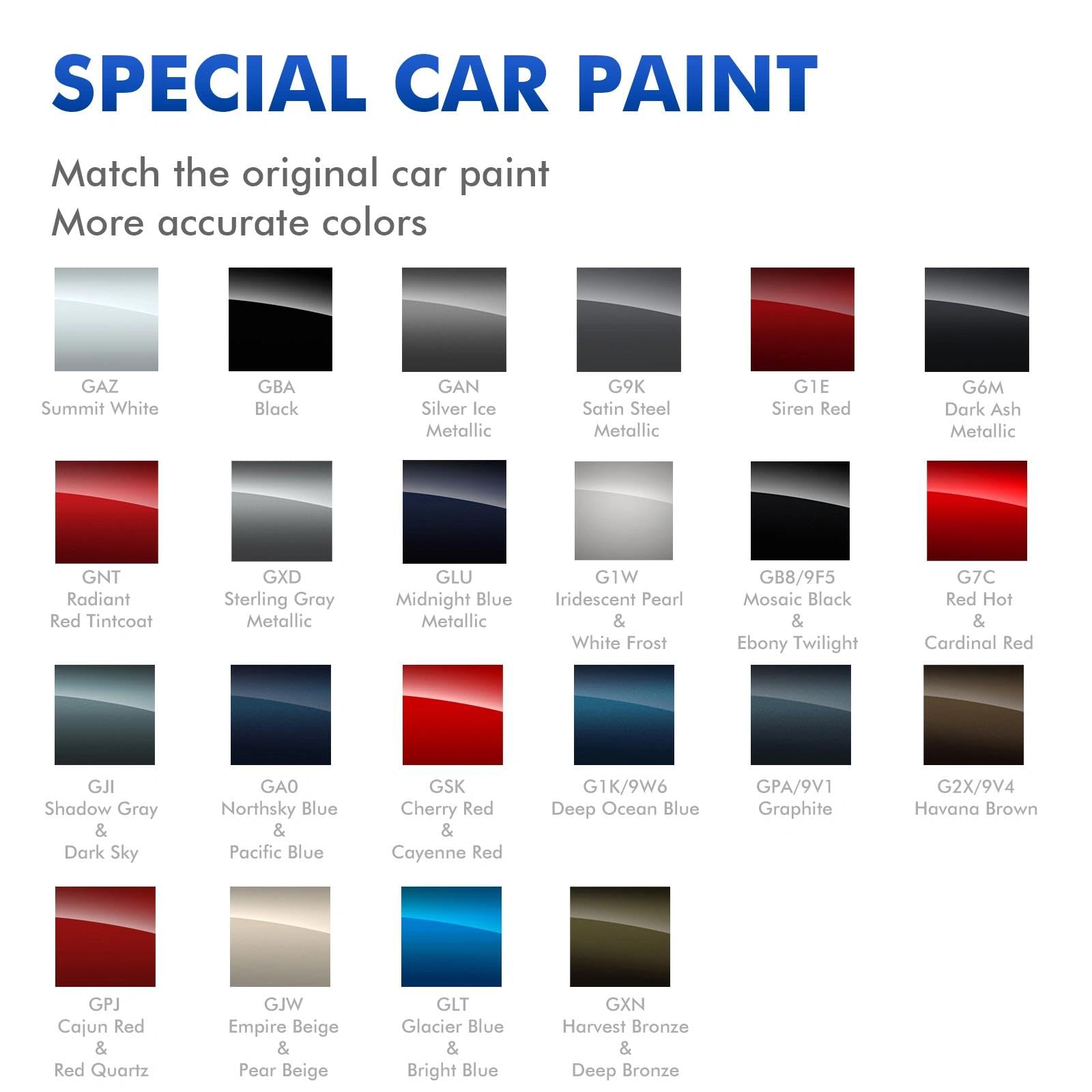 XTryfun GPJ/WA434B Cajun Red Touch Up Paint Compatible with Chevrolet, DIY Car Paint Scratch Repair, Automotive Paints, Quick &