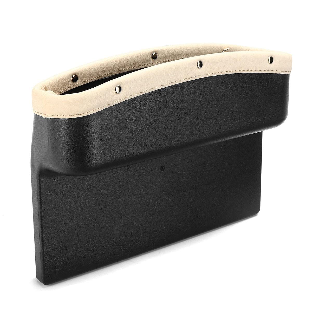 GlobalNiche Creative Leather Car Seat Gap Storage Box Pocket Organizer 3 Colors