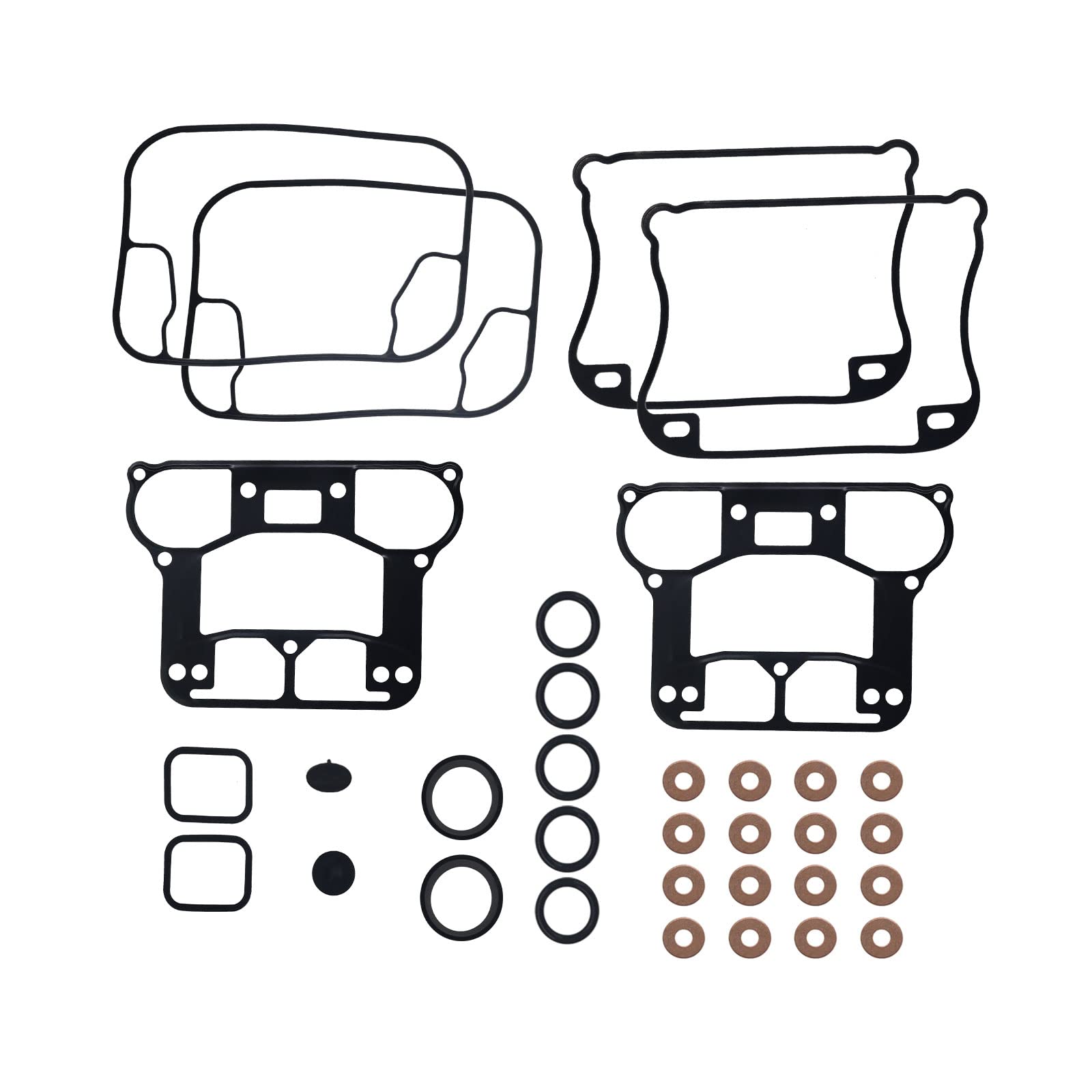 Carbpro 17030-91 Rocker Box Gasket Kit Fit For 1989-2003 Harley Sportster 883 Sportster 1200 Xl883 Hugger Deluxe Xlh883 Xl1200 Xlh1200 Sporty