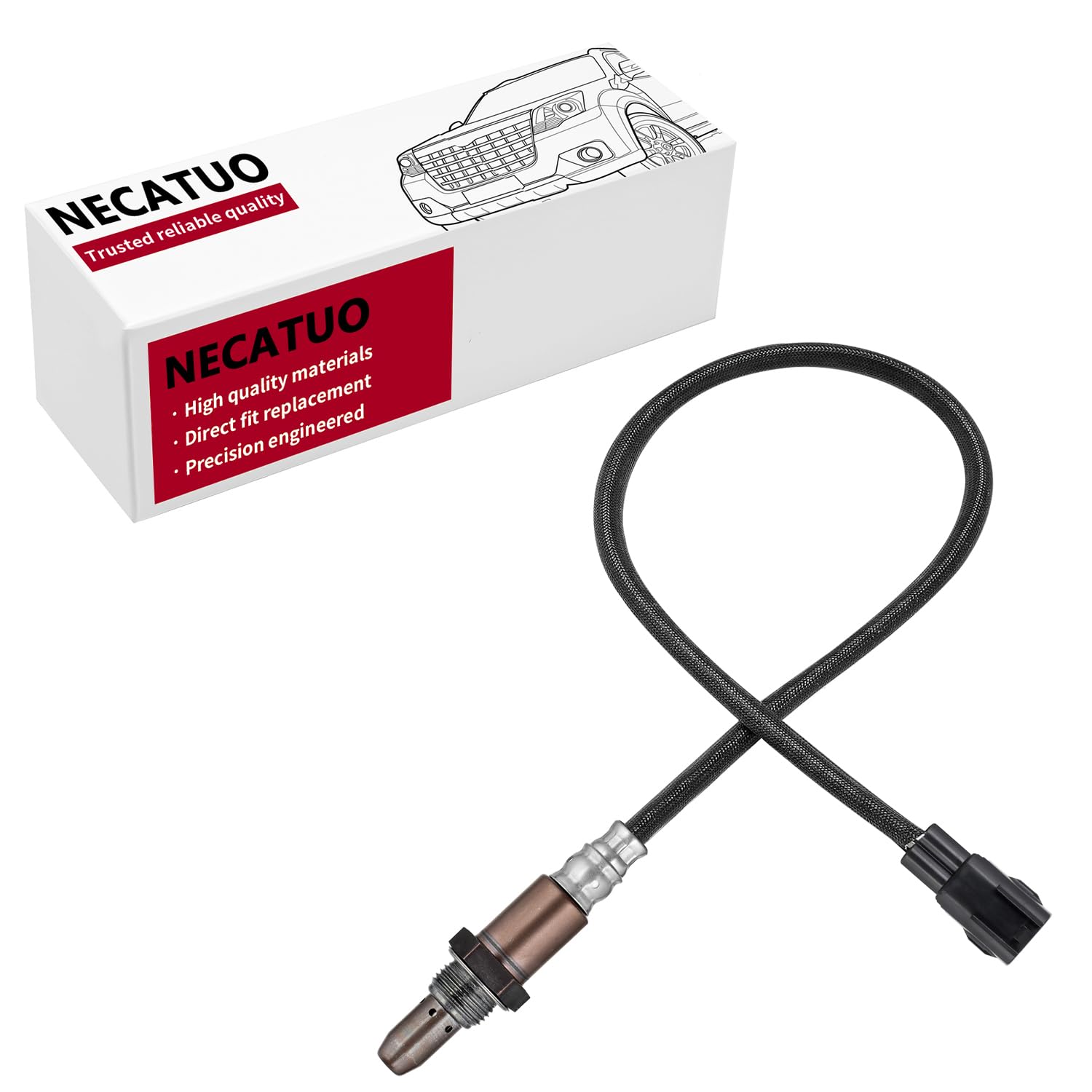 Necatuo 89467-52070 Upstream Oem Oxygen Sensor O2 Sensor Compatible With 2009-2012 Yaris Auris Corolla 2005-2013 Lexus Is Ii Rep